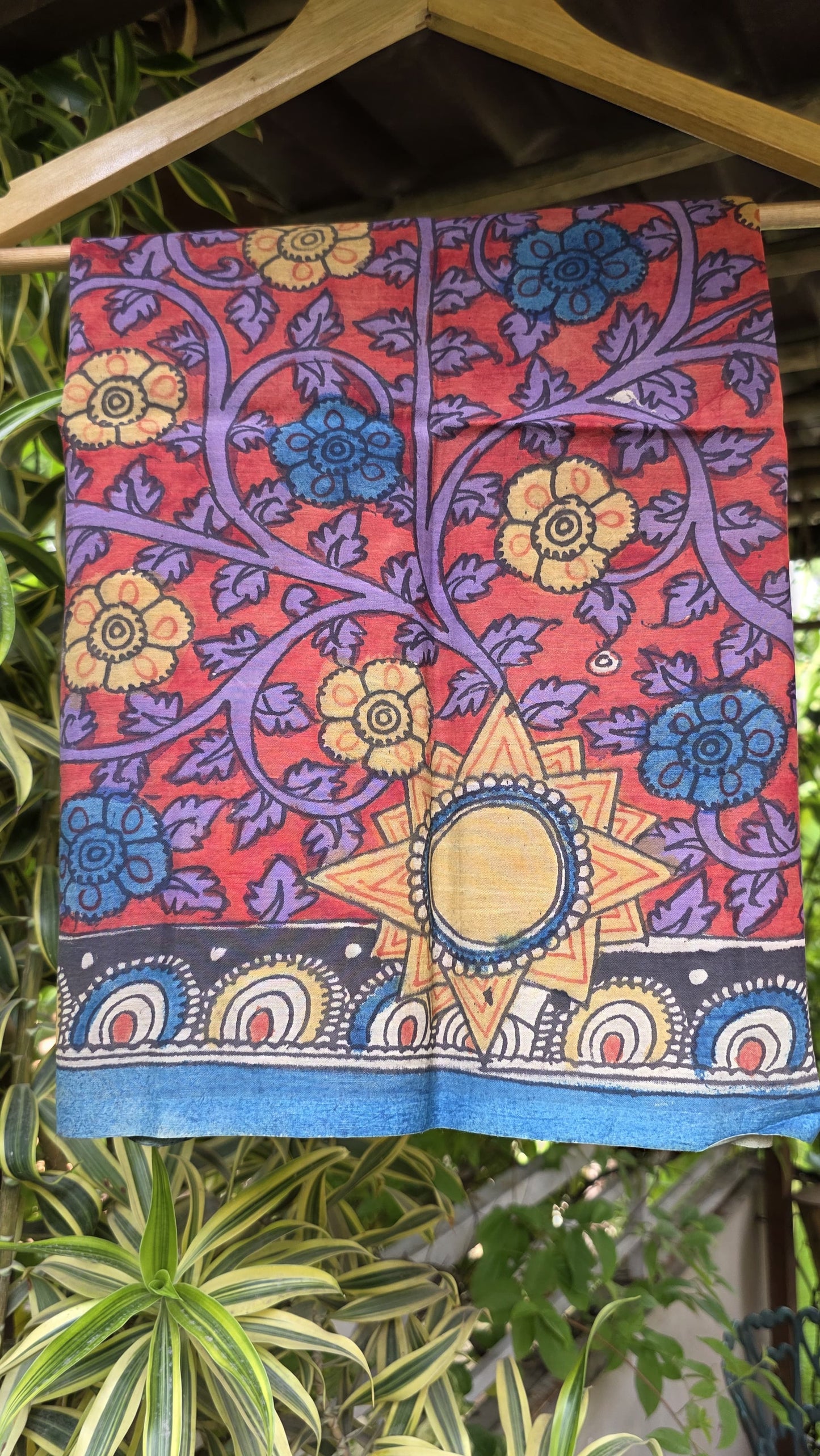 Penkalamkari Pure silkcotton blouse materials