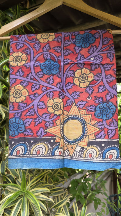 Penkalamkari Pure silkcotton blouse materials