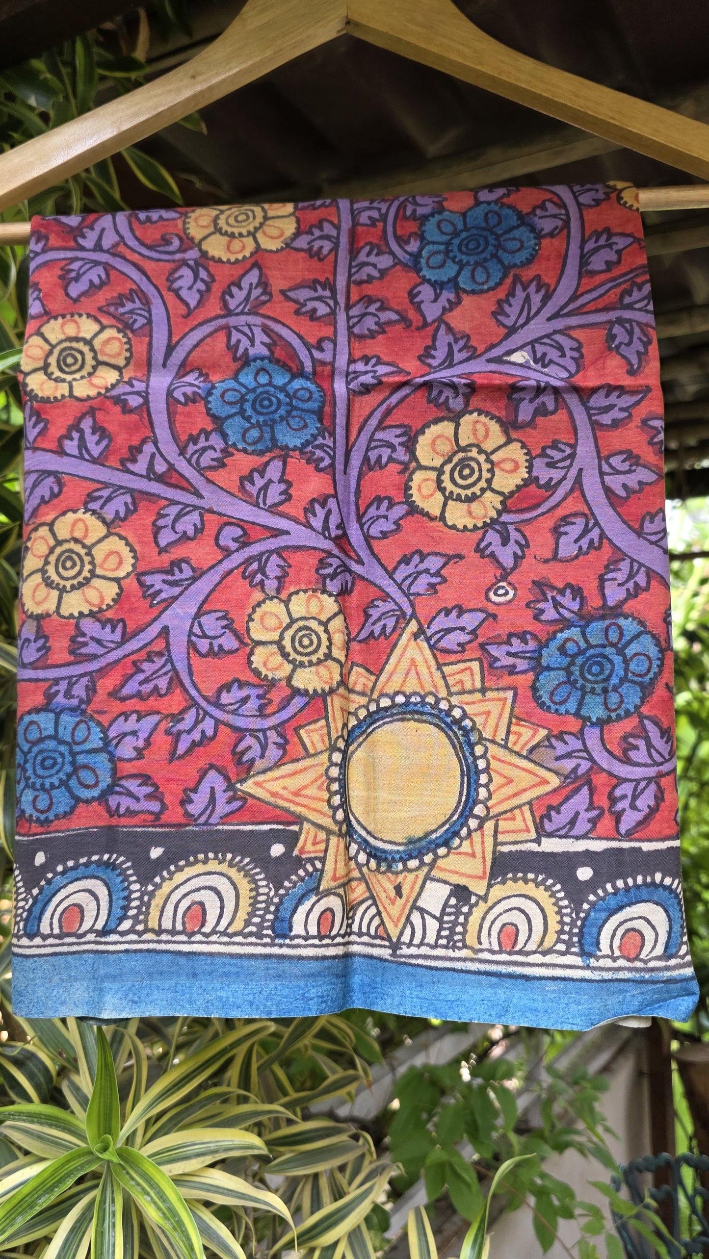 Penkalamkari Pure silkcotton blouse materials