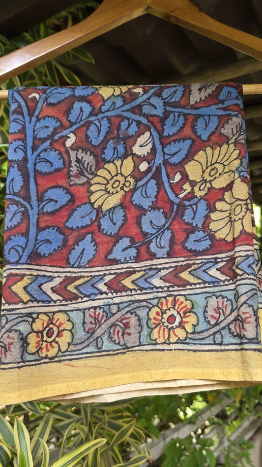 Penkalamkari Pure silkcotton blouse materials
