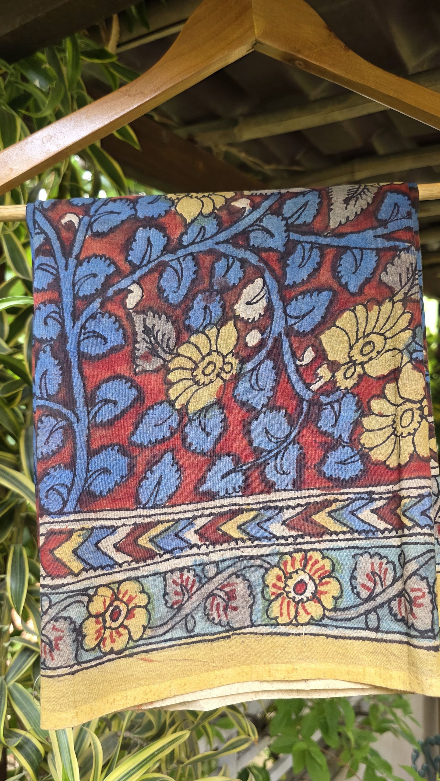 Penkalamkari Pure silkcotton blouse materials