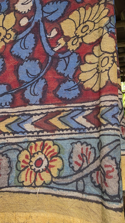 Penkalamkari Pure silkcotton blouse materials