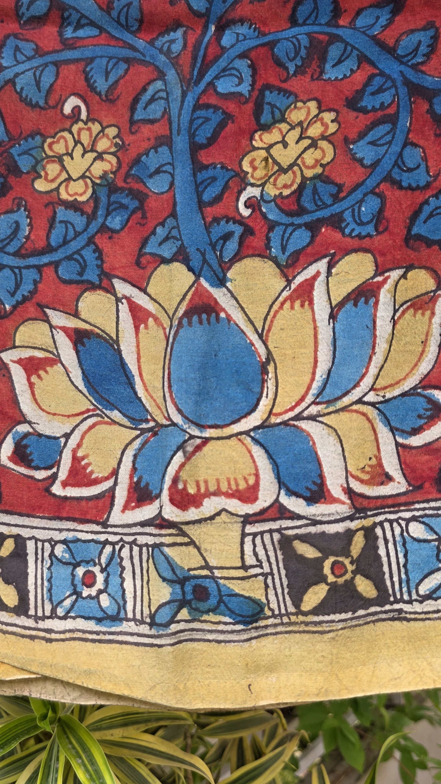 Penkalamkari Pure silkcotton blouse materials