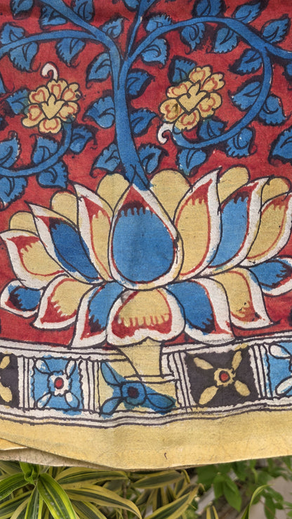Penkalamkari Pure silkcotton blouse materials