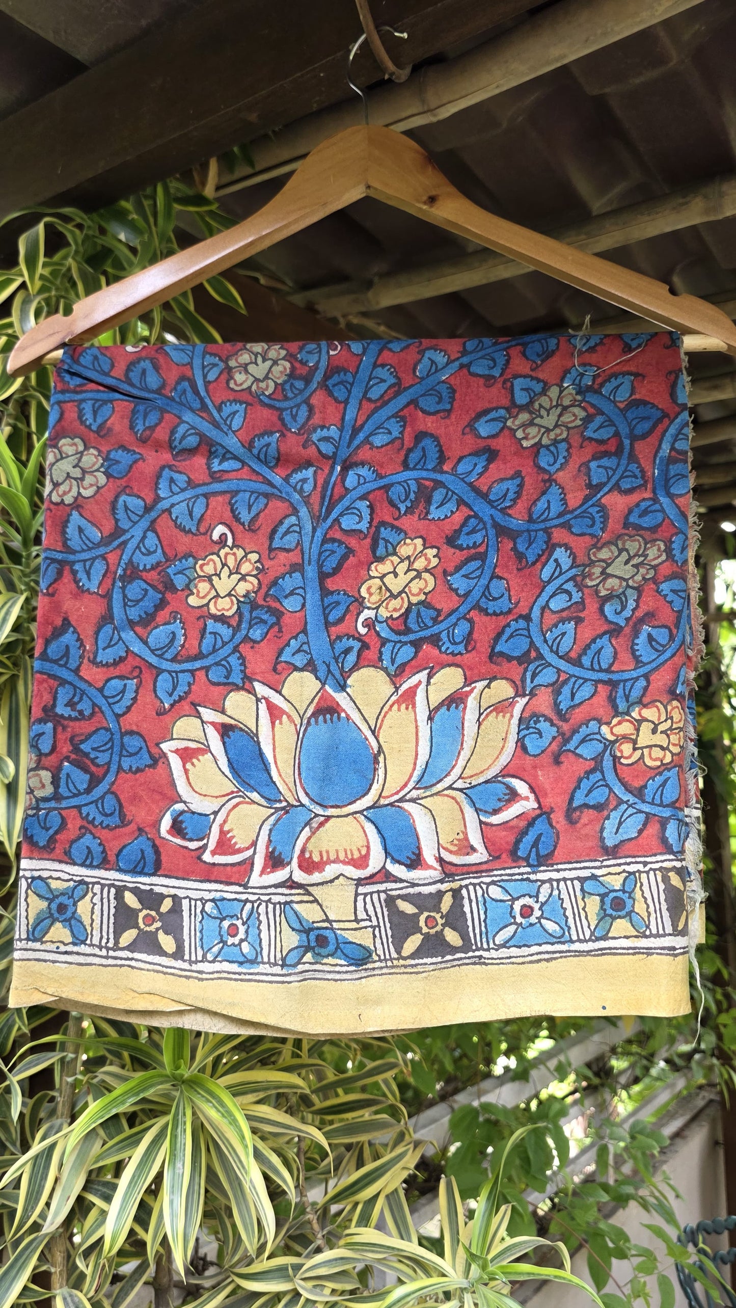 Penkalamkari Pure silkcotton blouse materials