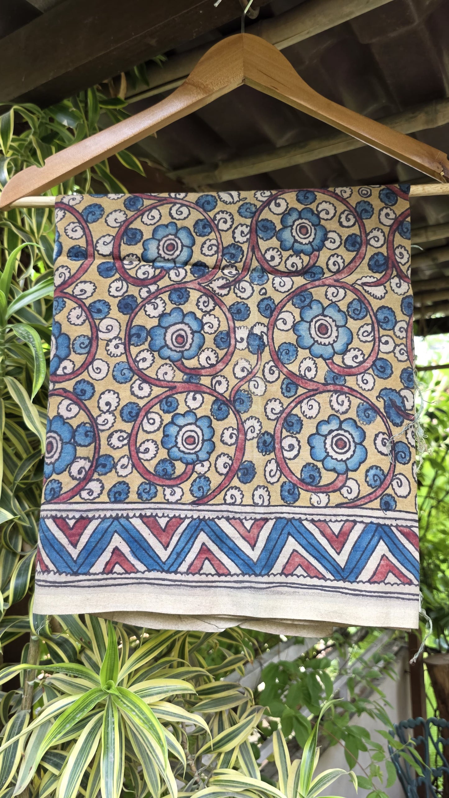 Penkalamkari Pure silkcotton blouse materials