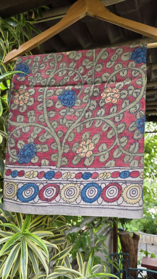 Penkalamkari Pure silkcotton blouse materials
