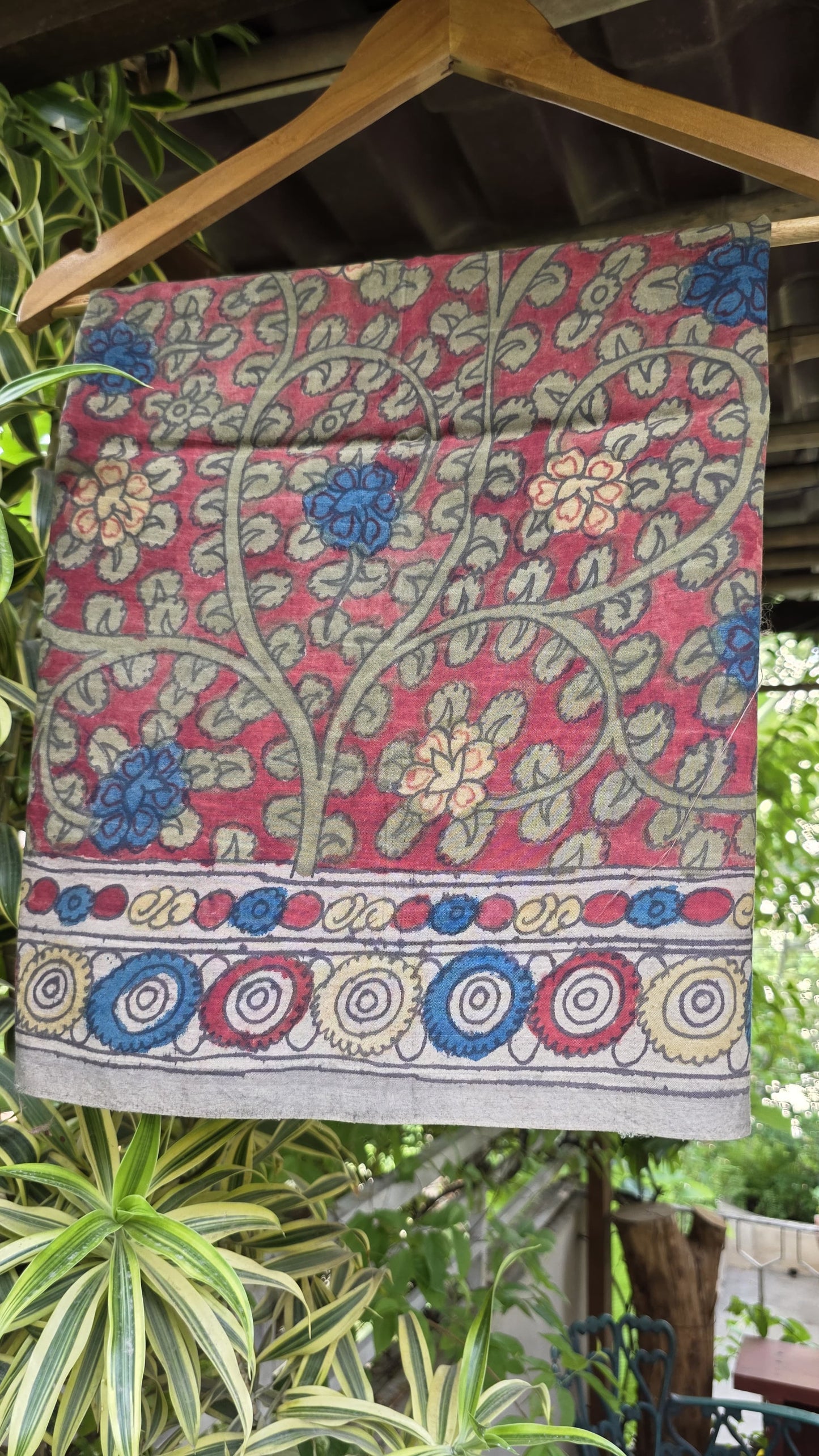 Penkalamkari Pure silkcotton blouse materials