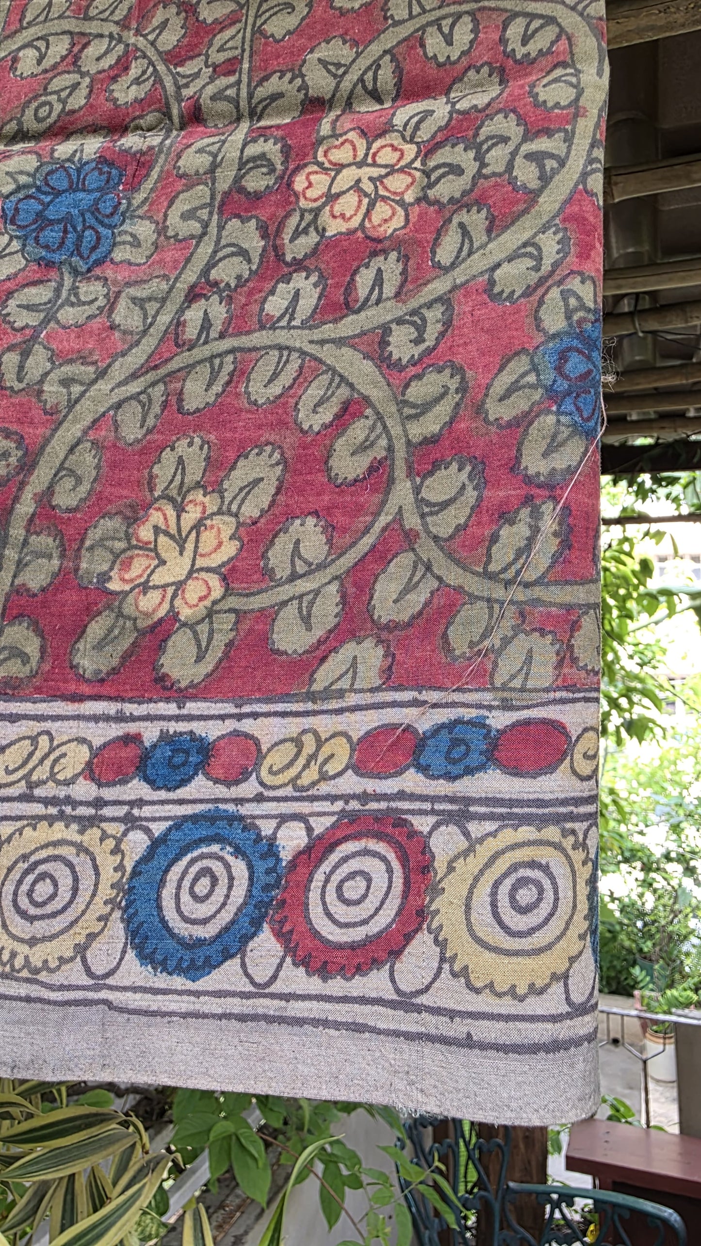 Penkalamkari Pure silkcotton blouse materials