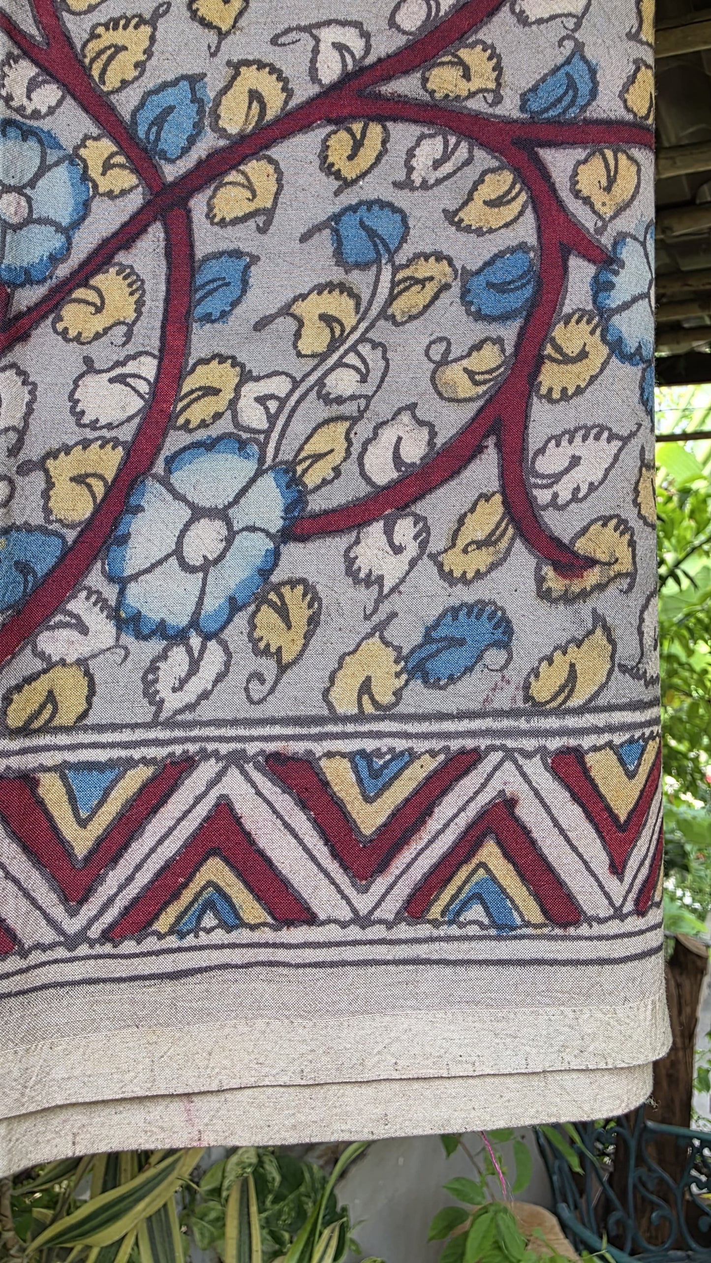 Penkalamkari Pure silkcotton blouse materials