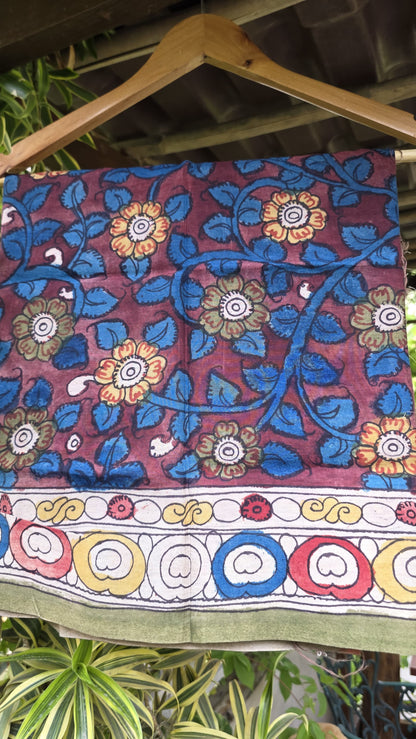 Penkalamkari Pure silkcotton blouse materials