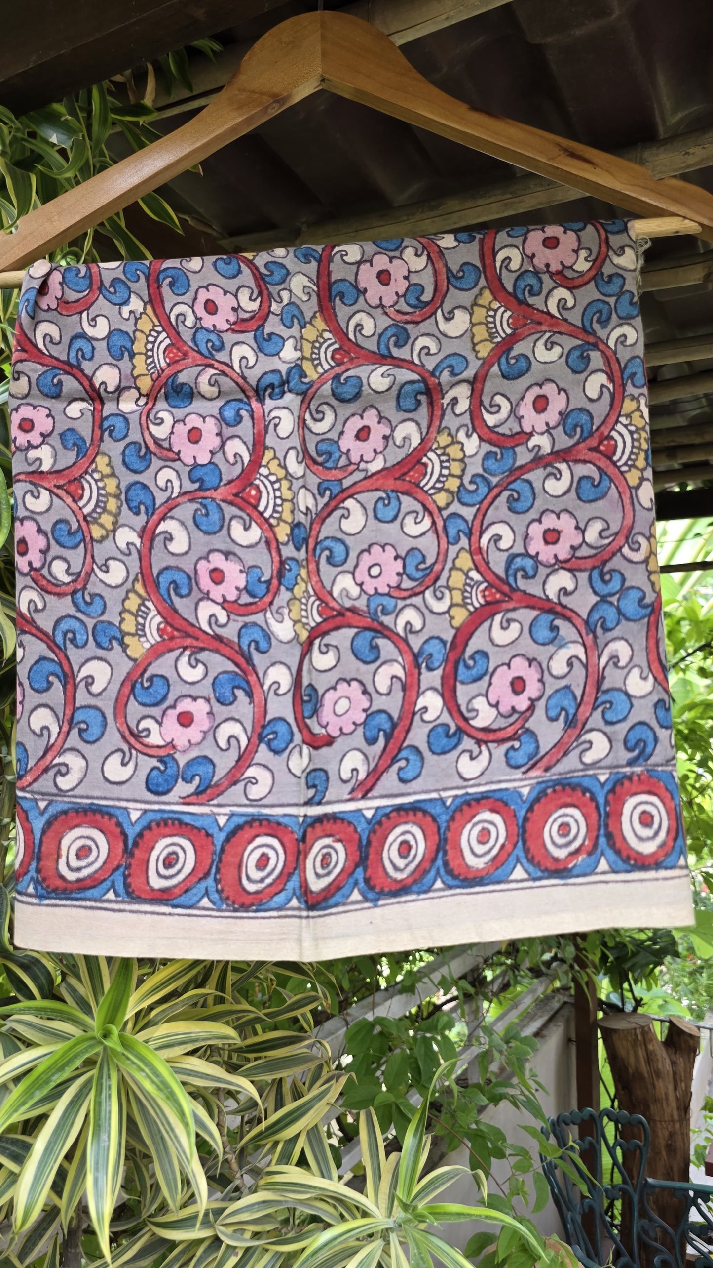 Penkalamkari Pure silkcotton blouse materials