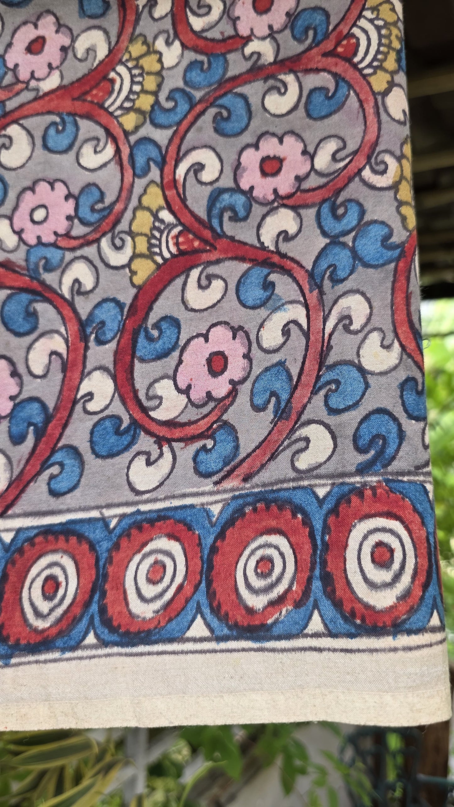Penkalamkari Pure silkcotton blouse materials