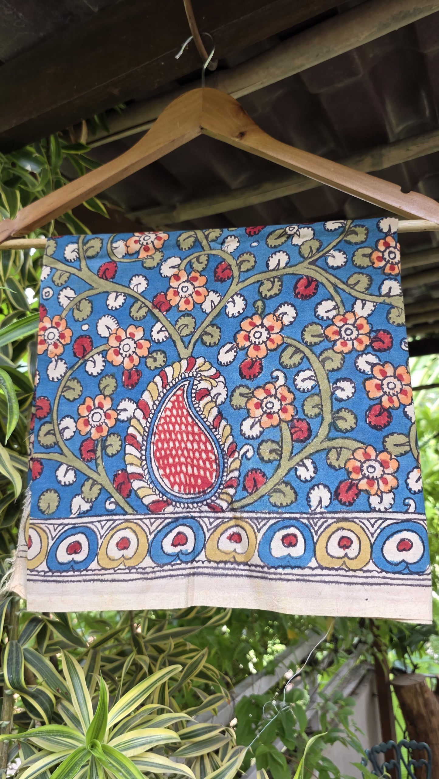 Penkalamkari Pure silkcotton blouse materials