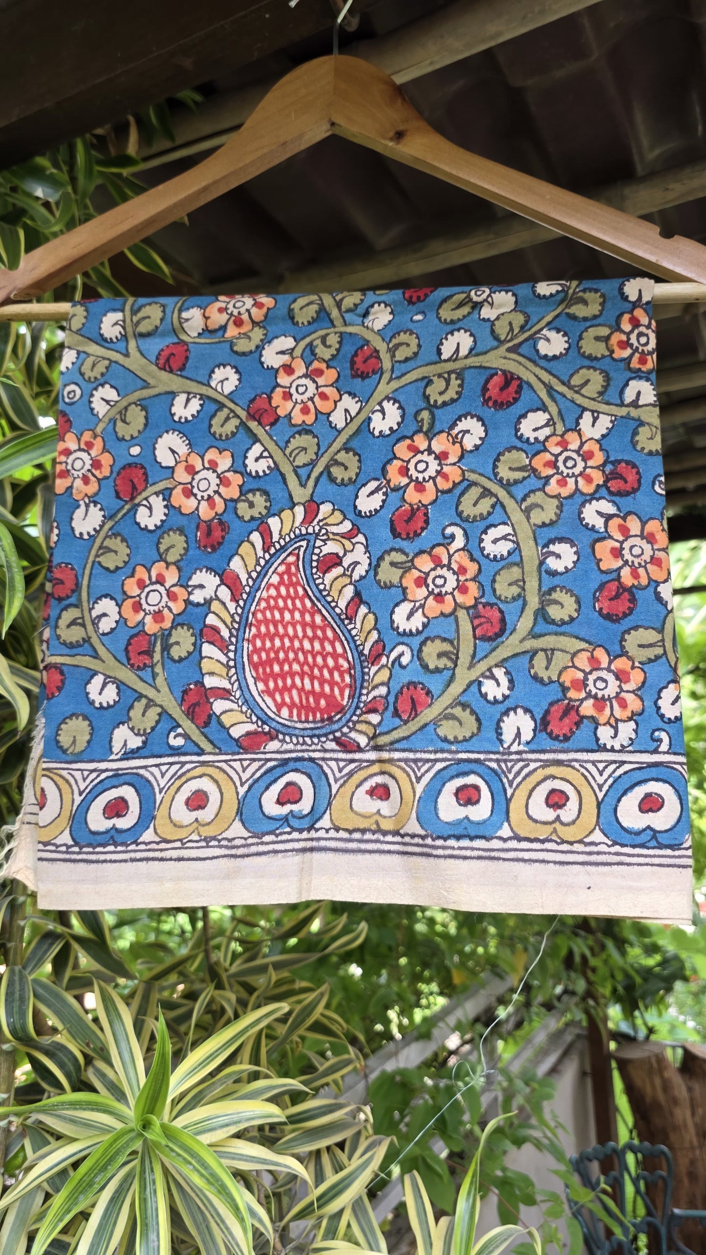 Penkalamkari Pure silkcotton blouse materials