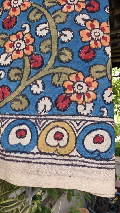 Penkalamkari Pure silkcotton blouse materials
