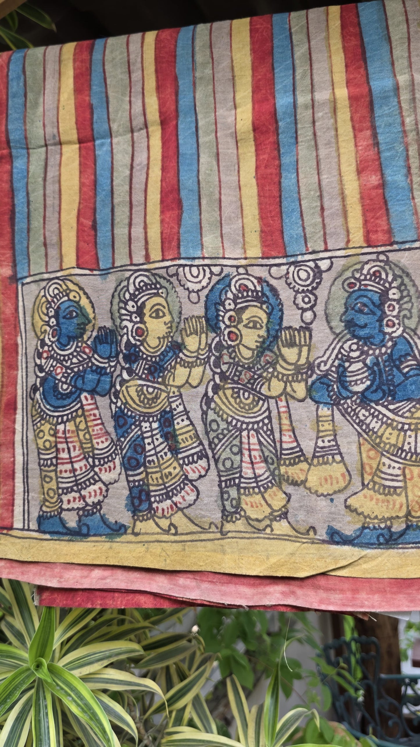 Penkalamkari Pure silkcotton blouse materials