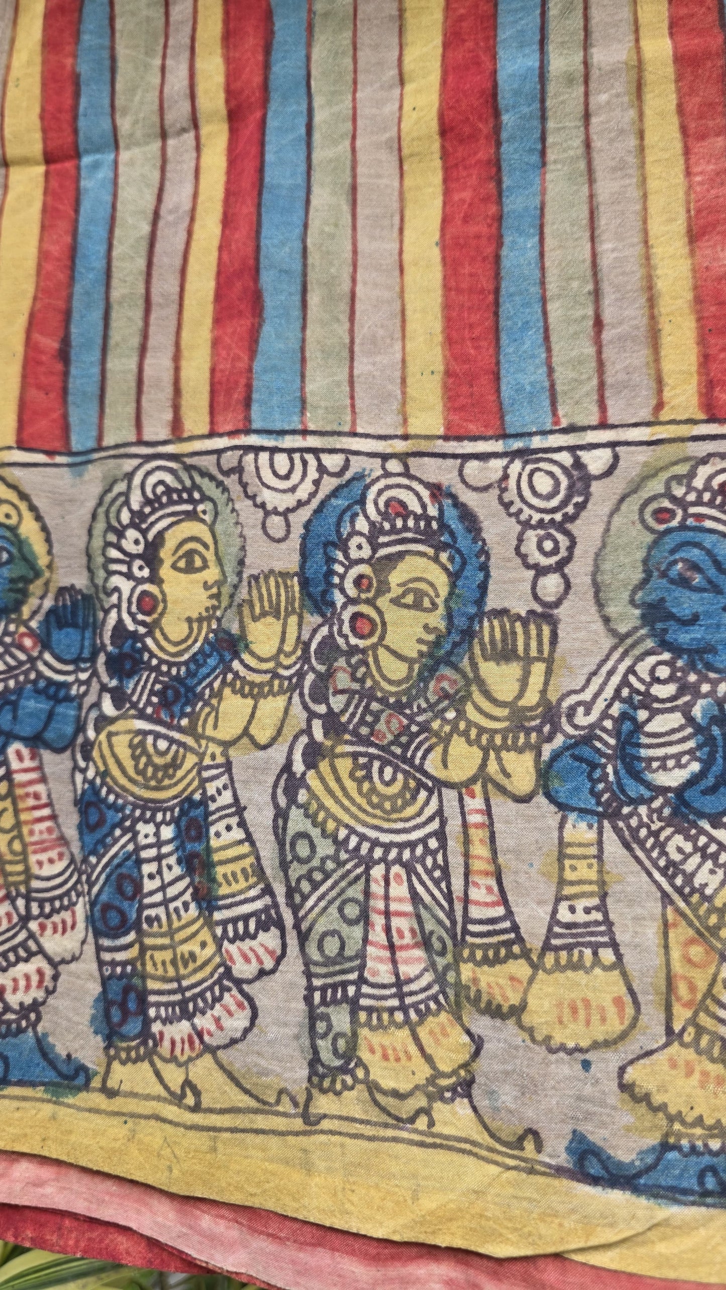 Penkalamkari Pure silkcotton blouse materials