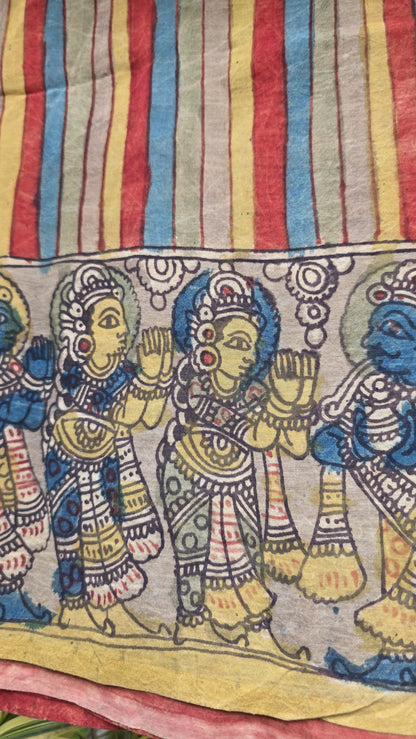 Penkalamkari Pure silkcotton blouse materials