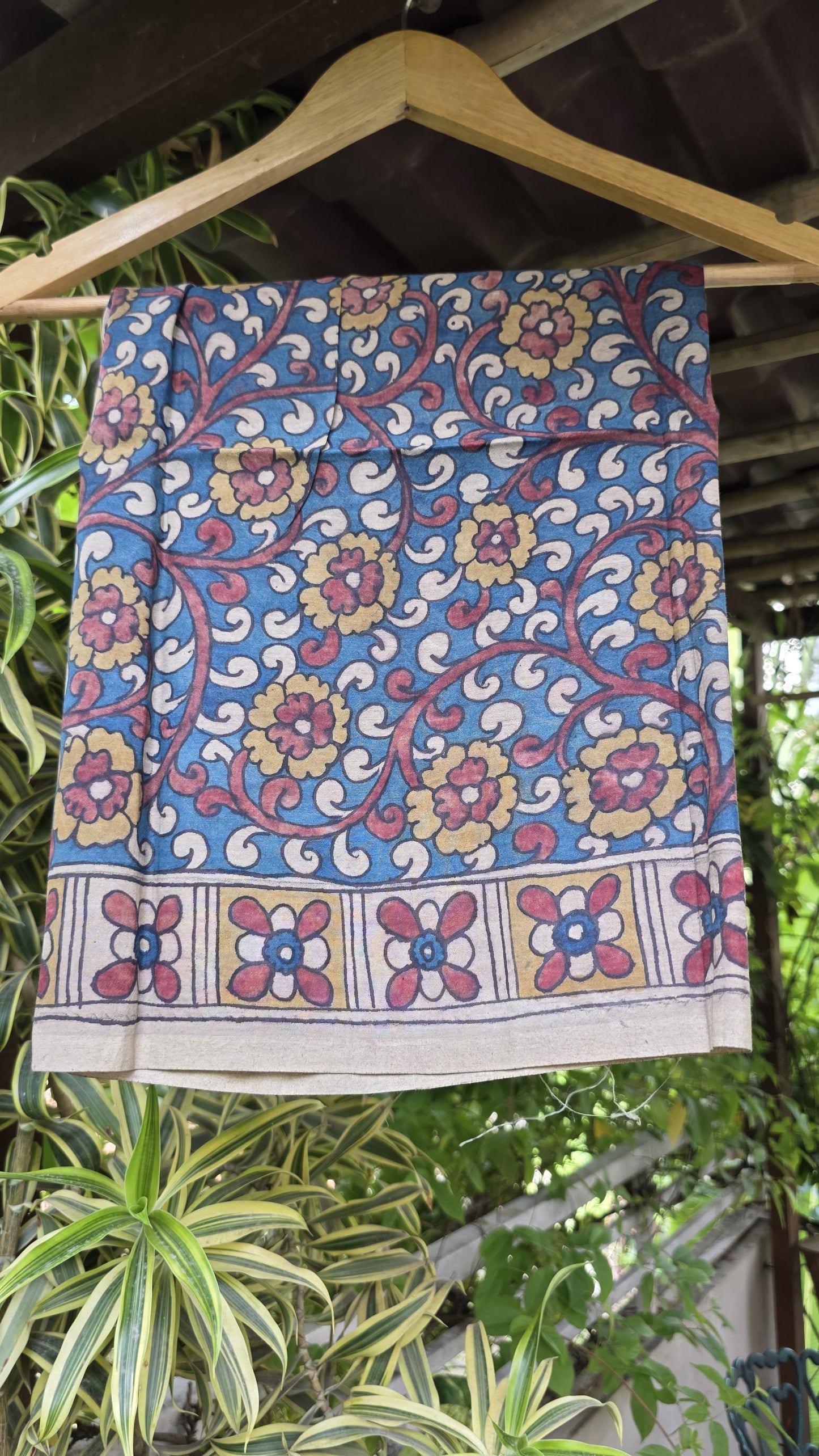 Penkalamkari Pure silkcotton blouse materials