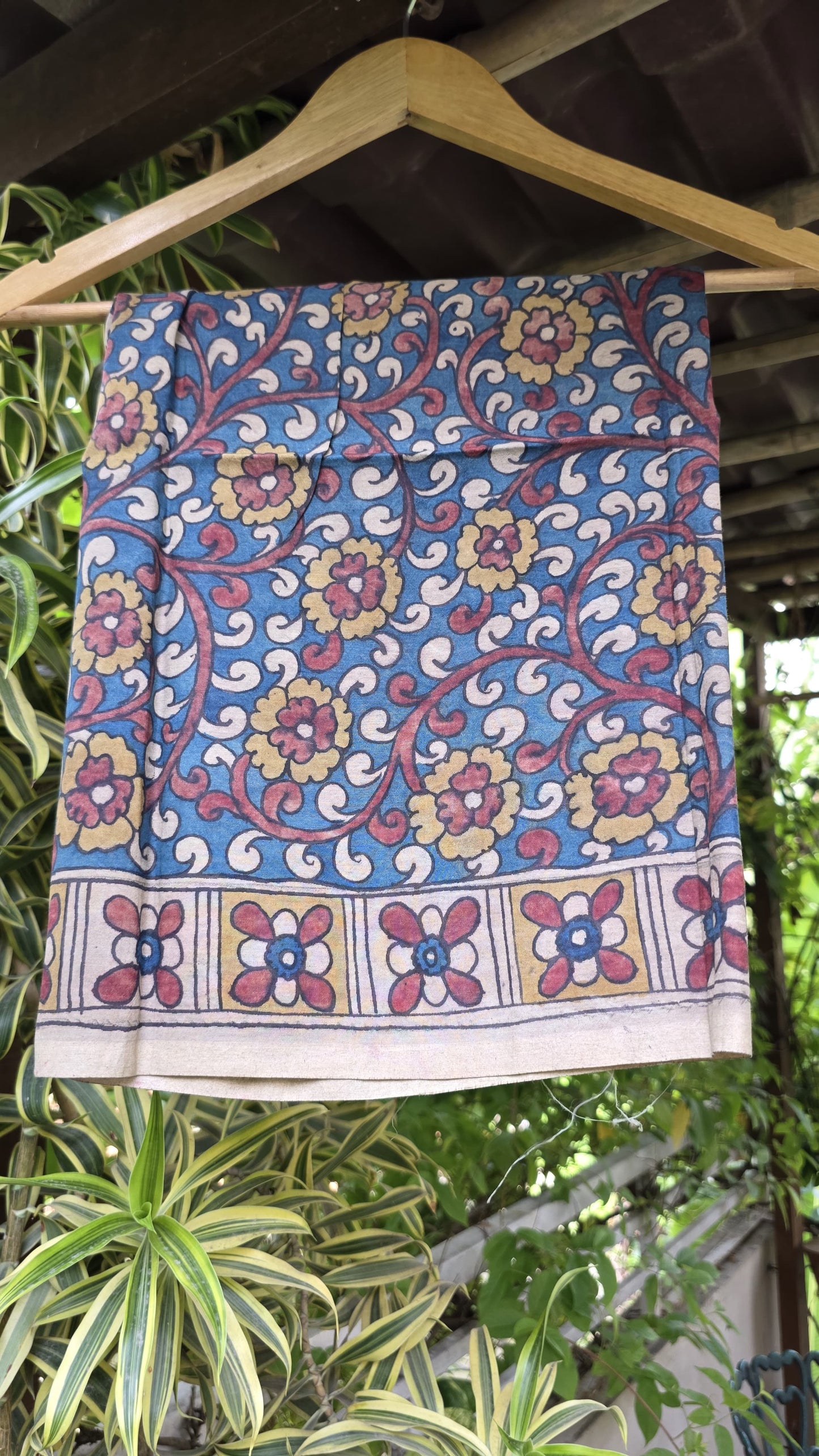 Penkalamkari Pure silkcotton blouse materials