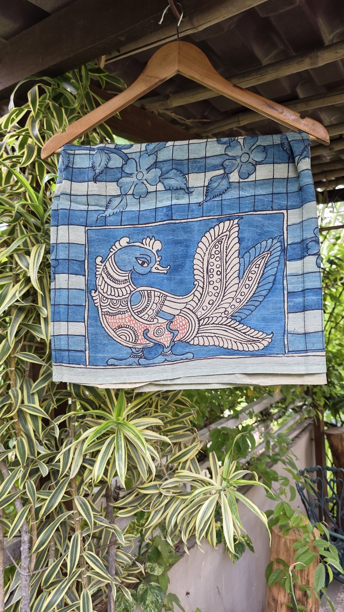 Penkalamkari Pure silkcotton blouse materials