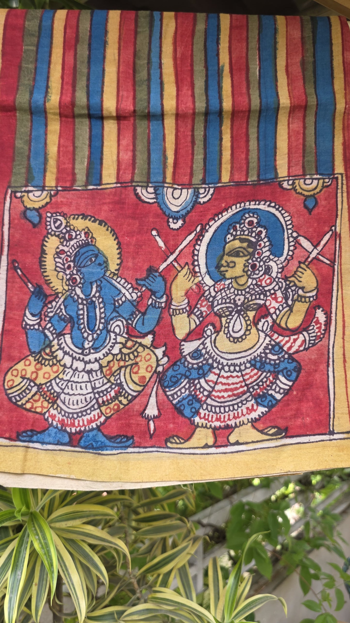 Penkalamkari Pure silkcotton blouse materials