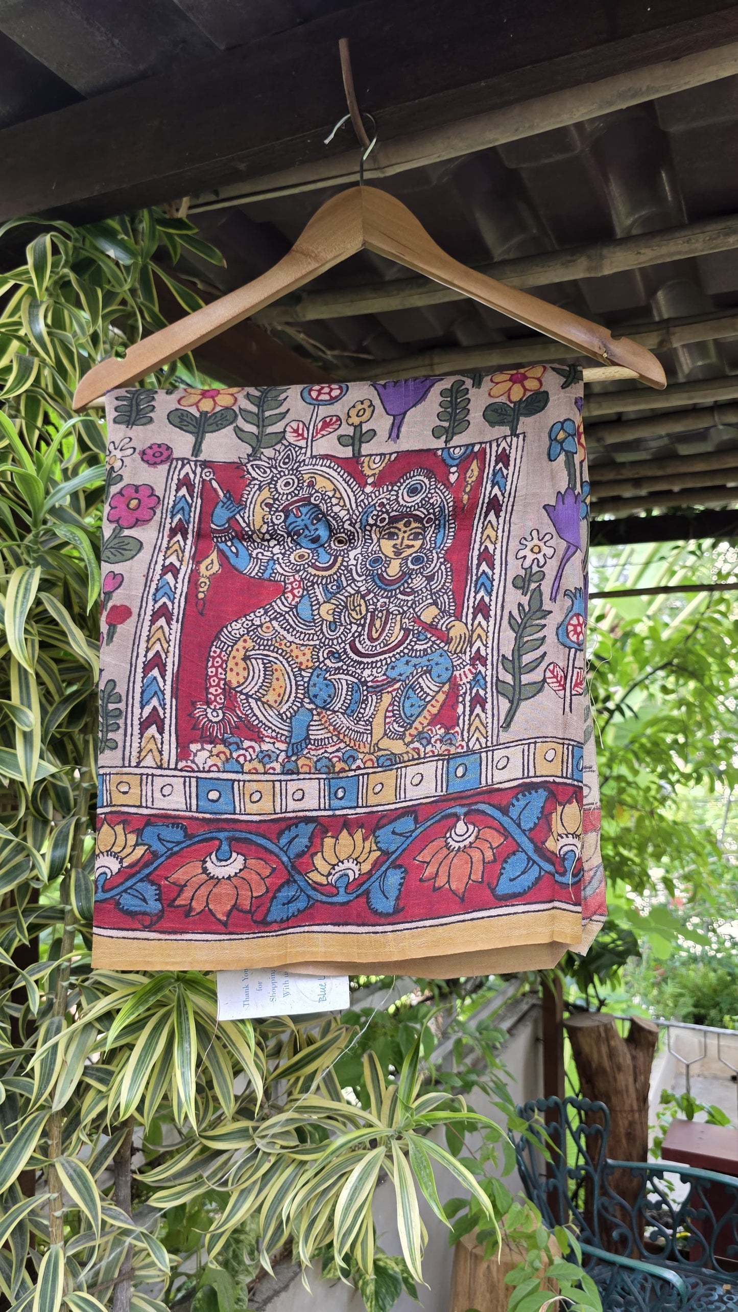 Penkalamkari Pure rawsilk blouse materials
