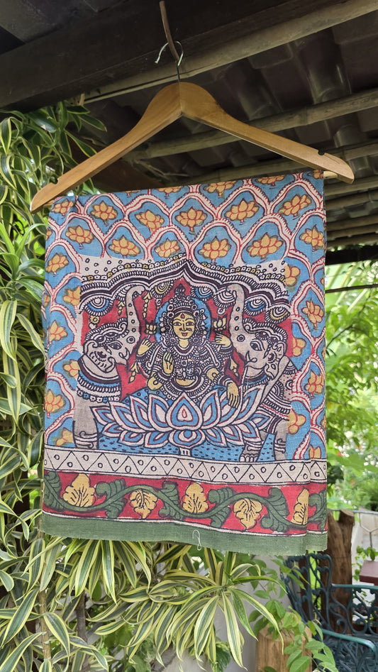 Penkalamkari Pure rawsilk blouse materials