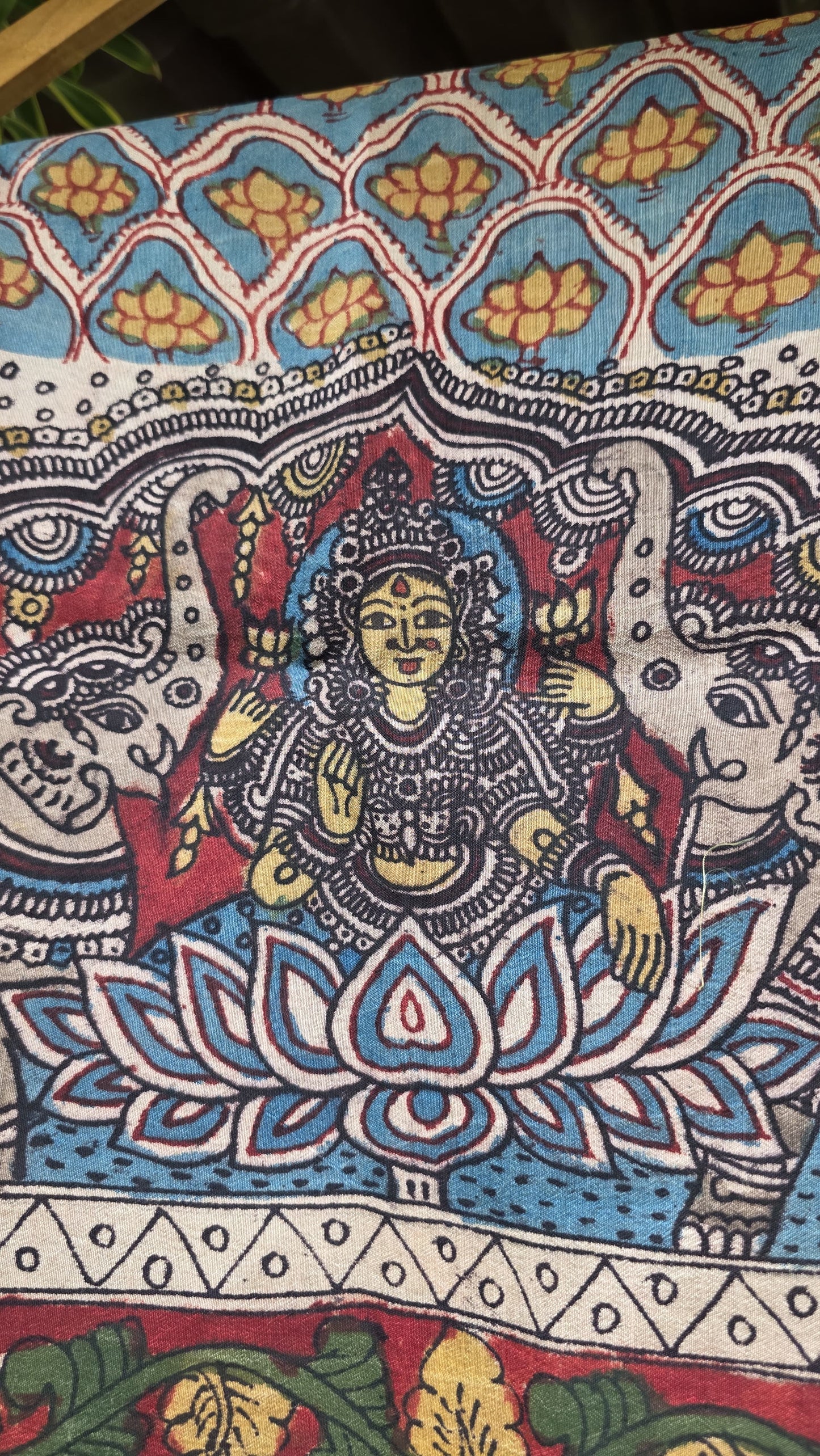 Penkalamkari Pure rawsilk blouse materials