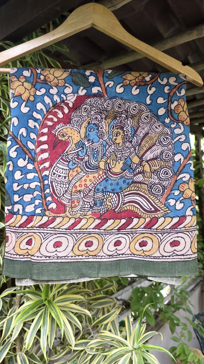 Penkalamkari Pure rawsilk blouse materials