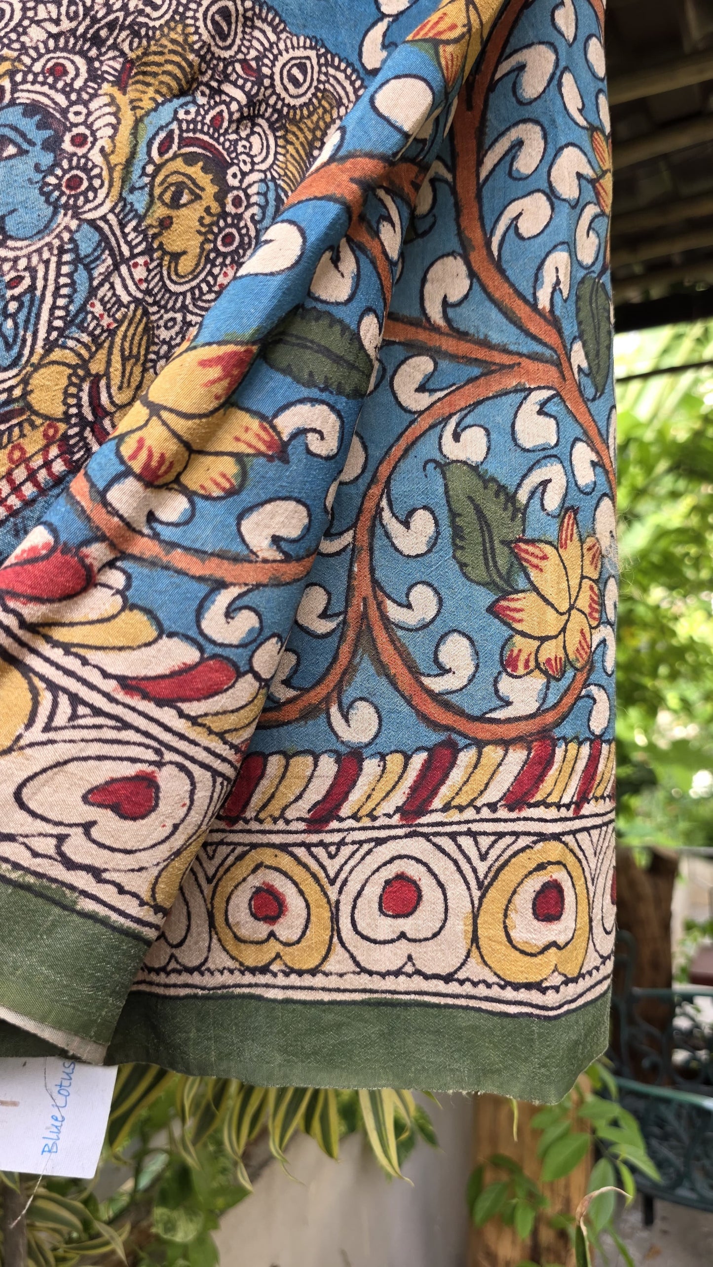 Penkalamkari Pure rawsilk blouse materials