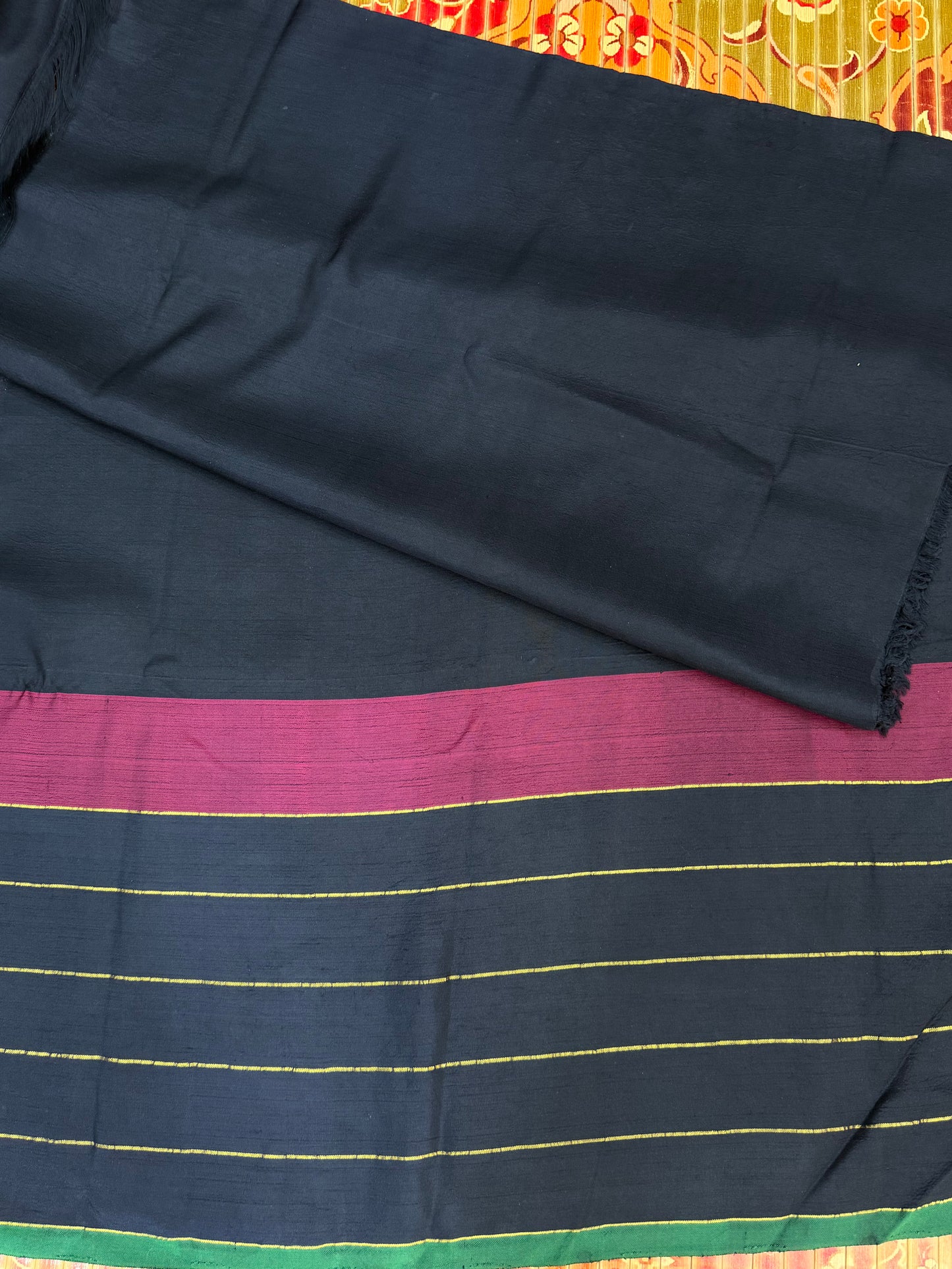Kanchpattu penkalamkari saree