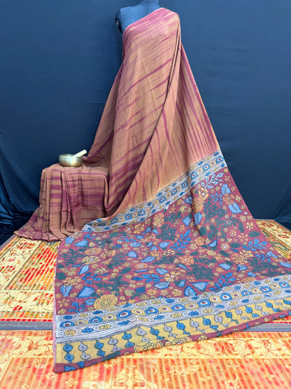 Silkcotton penkalamkari sarees