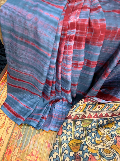 Silkcotton penkalamkari saree