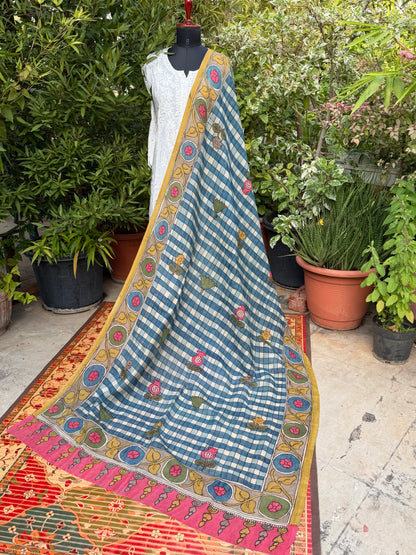 Silkcotton Penkalamkari Dupattas