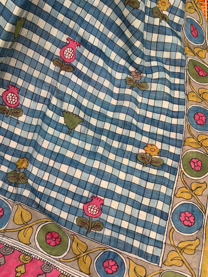 Silkcotton Penkalamkari Dupattas