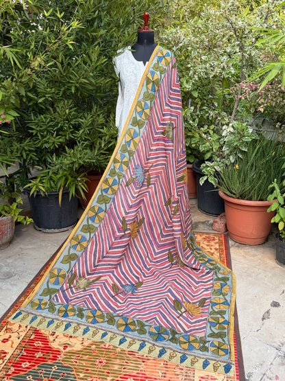Silkcotton Penkalamkari Dupattas