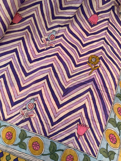 Silkcotton Penkalamkari Dupattas.