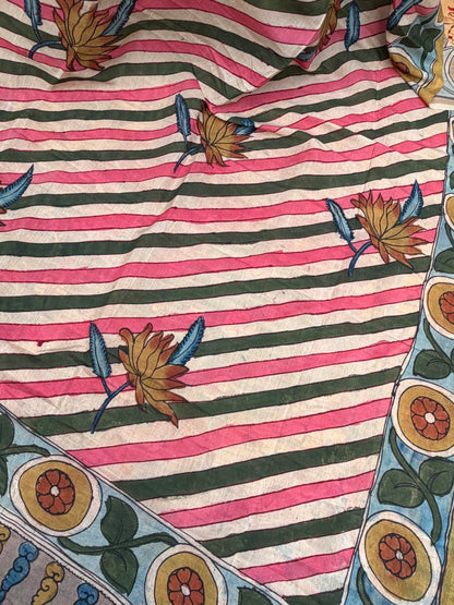 Silkcotton Penkalamkari Dupattas.