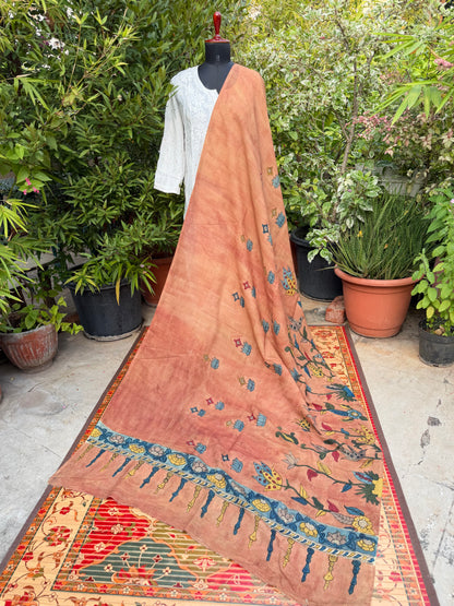 Silkcotton Penkalamkari Dupattas