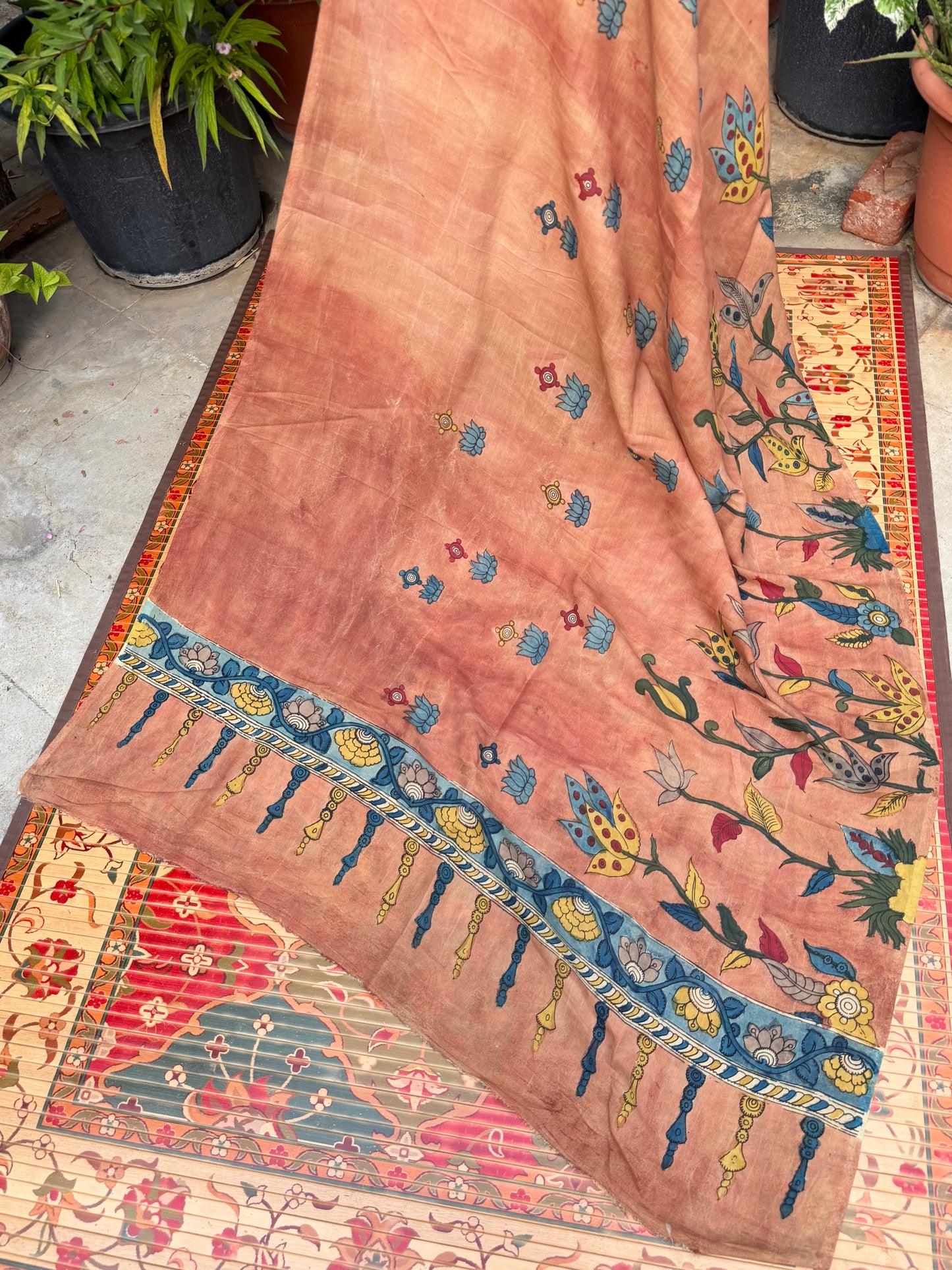 Silkcotton Penkalamkari Dupattas