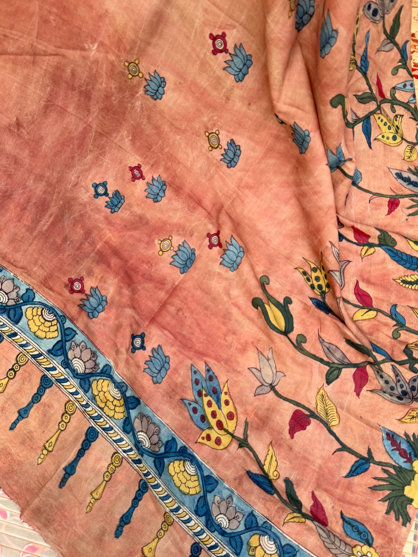 Silkcotton Penkalamkari Dupattas