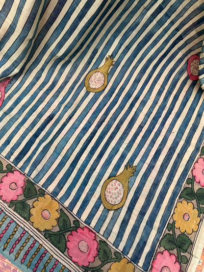 Silkcotton Penkalamkari Dupattas.