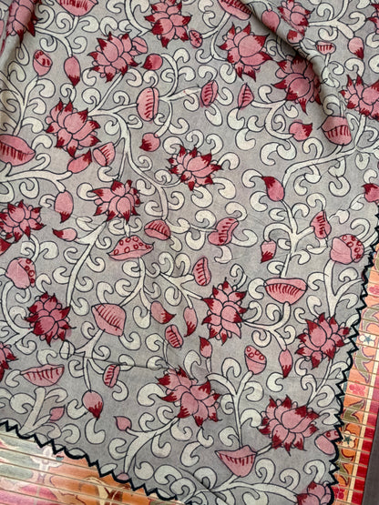 Silkcotton Penkalamkari Dupattas.