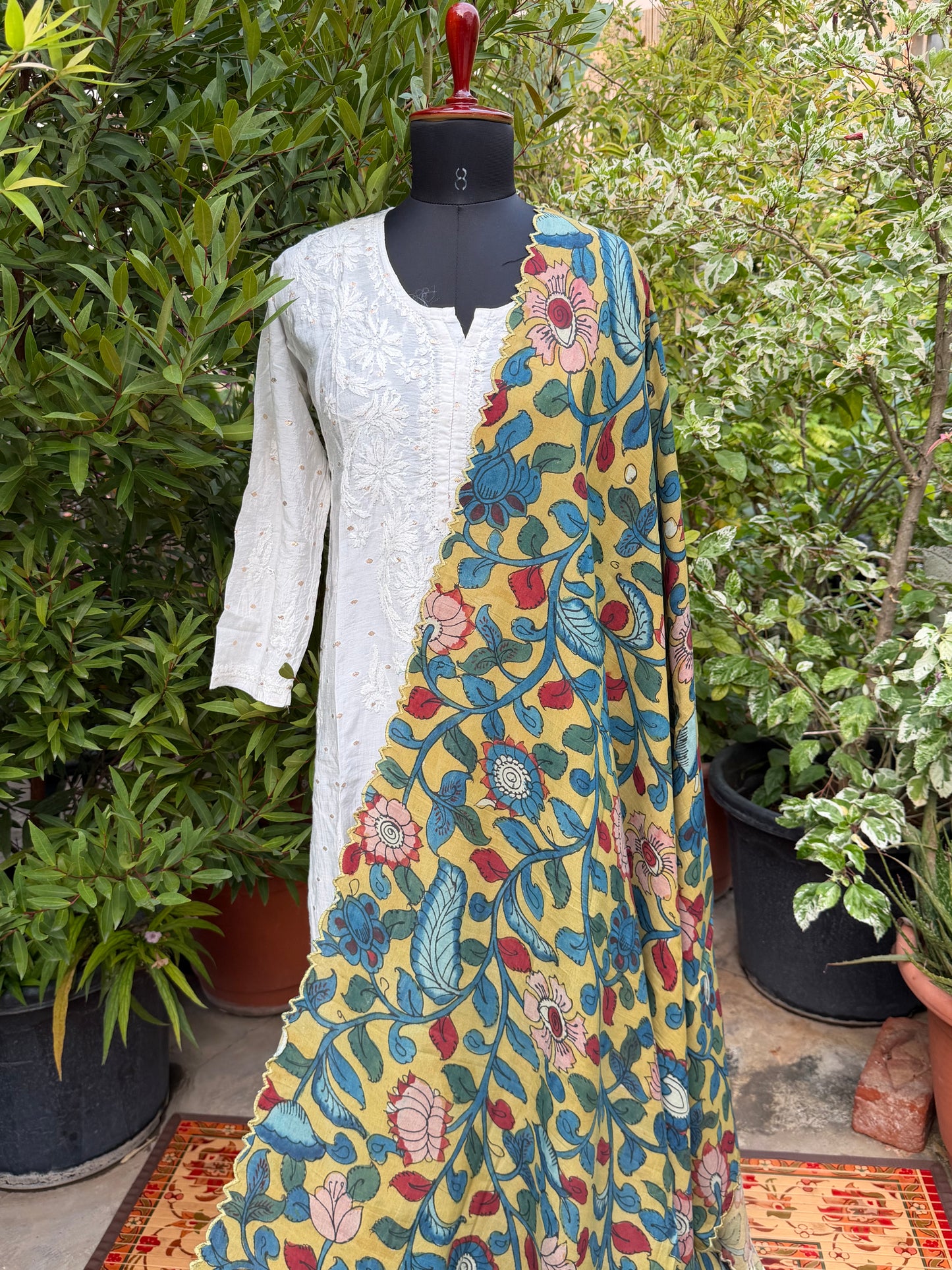 Silkcotton Penkalamkari Dupattas