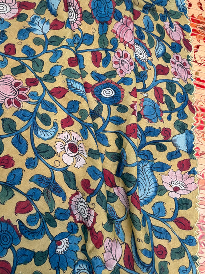 Silkcotton Penkalamkari Dupattas