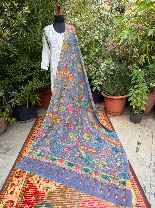 Silkcotton Penkalamkari Dupattas