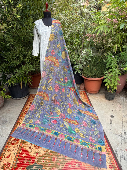 Silkcotton Penkalamkari Dupattas