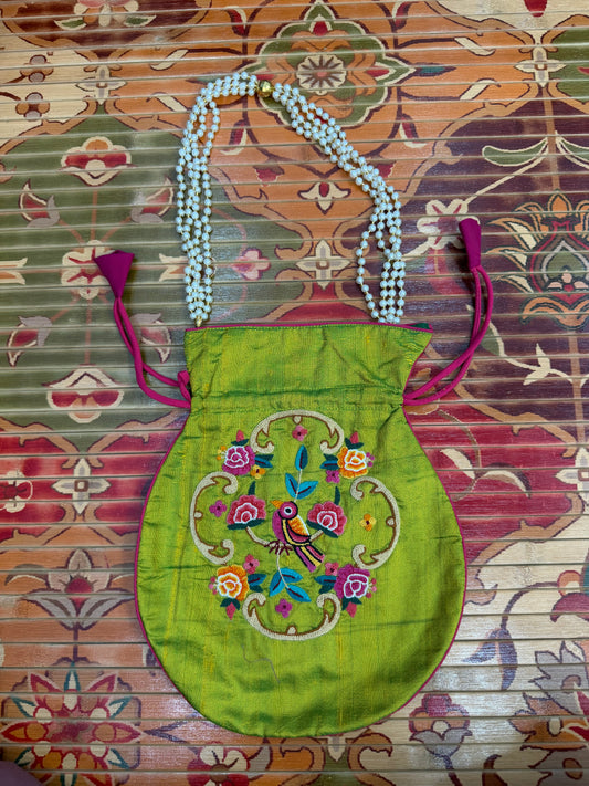 Hand embroidered Potlis